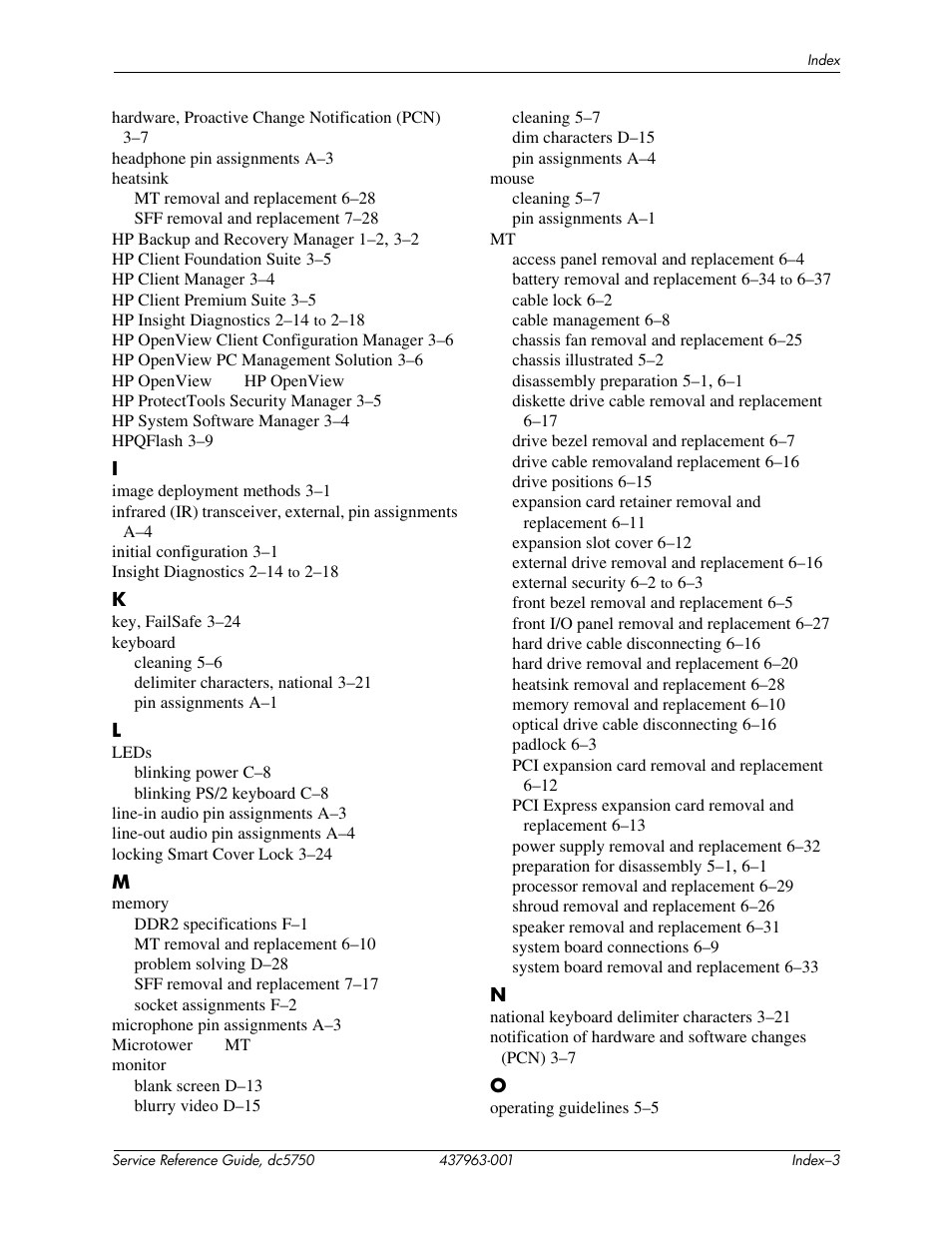 HP COMPAQ DC5750 User Manual | Page 211 / 214