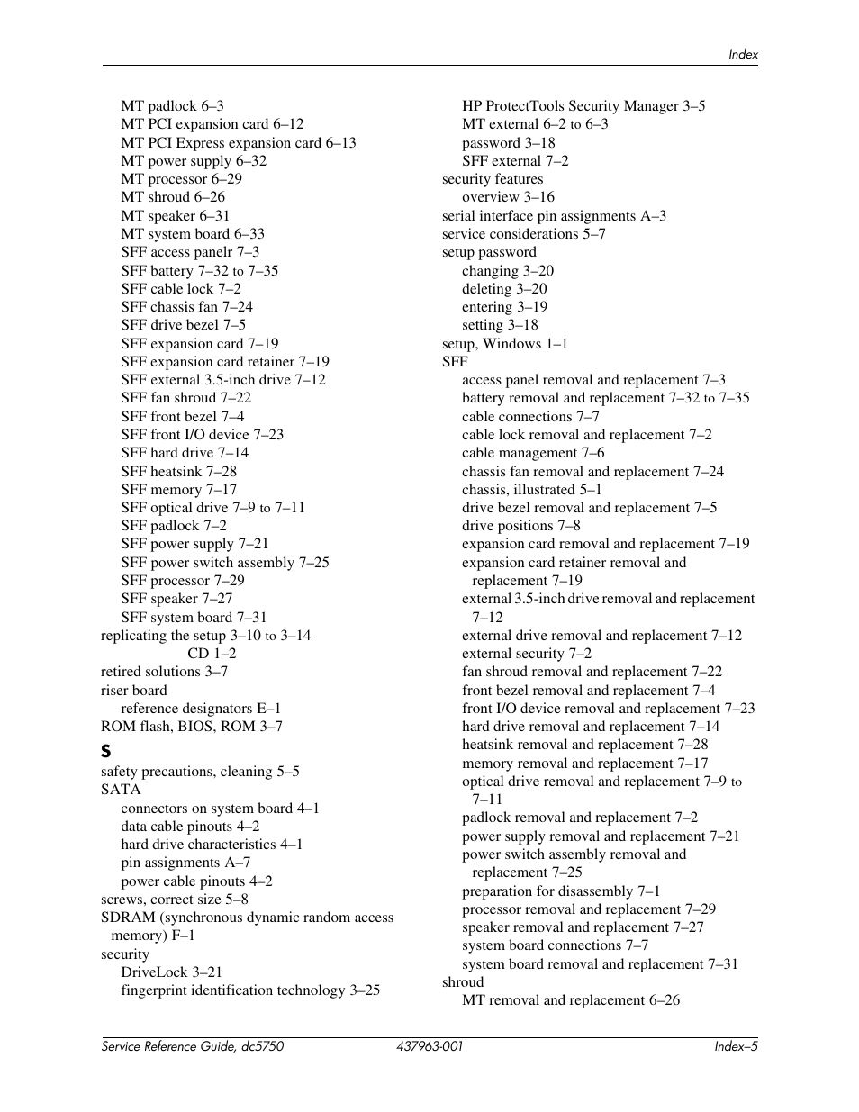 HP COMPAQ DC5750 User Manual | Page 213 / 214