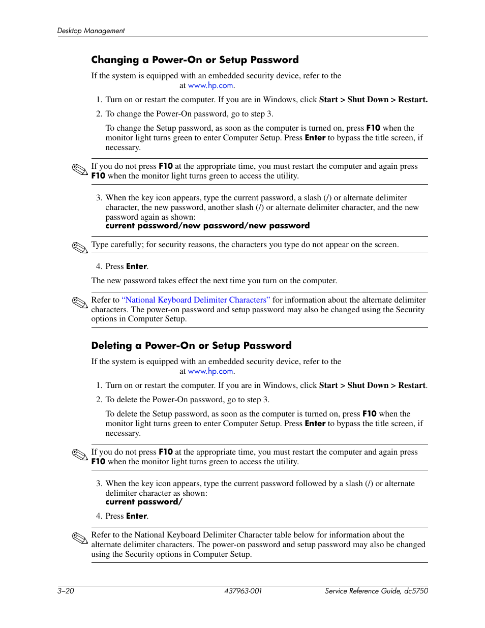 HP COMPAQ DC5750 User Manual | Page 48 / 214