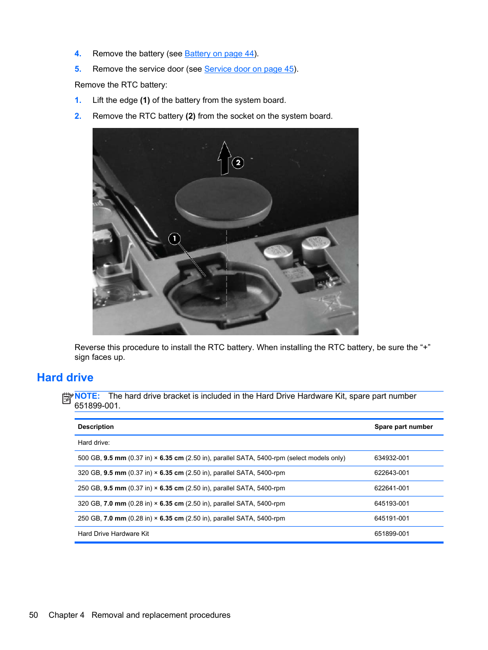 Hard drive | HP 110 User Manual | Page 58 / 104