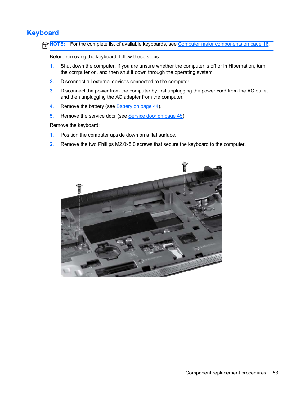 Keyboard | HP 110 User Manual | Page 61 / 104