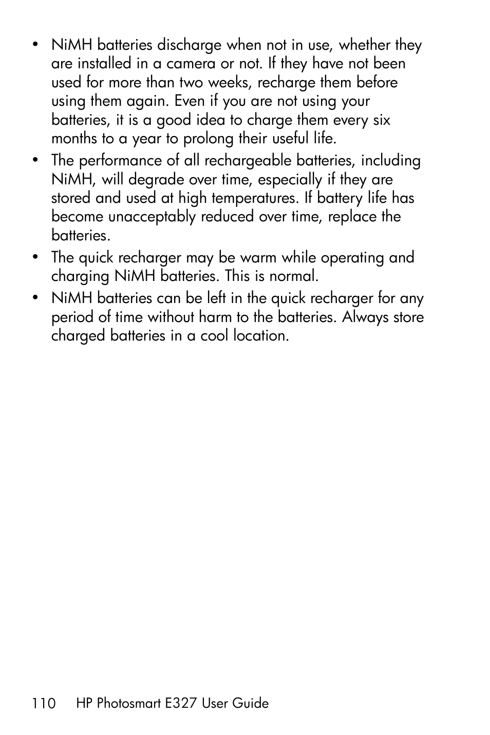 HP Photosmart E327 User Manual | Page 110 / 130