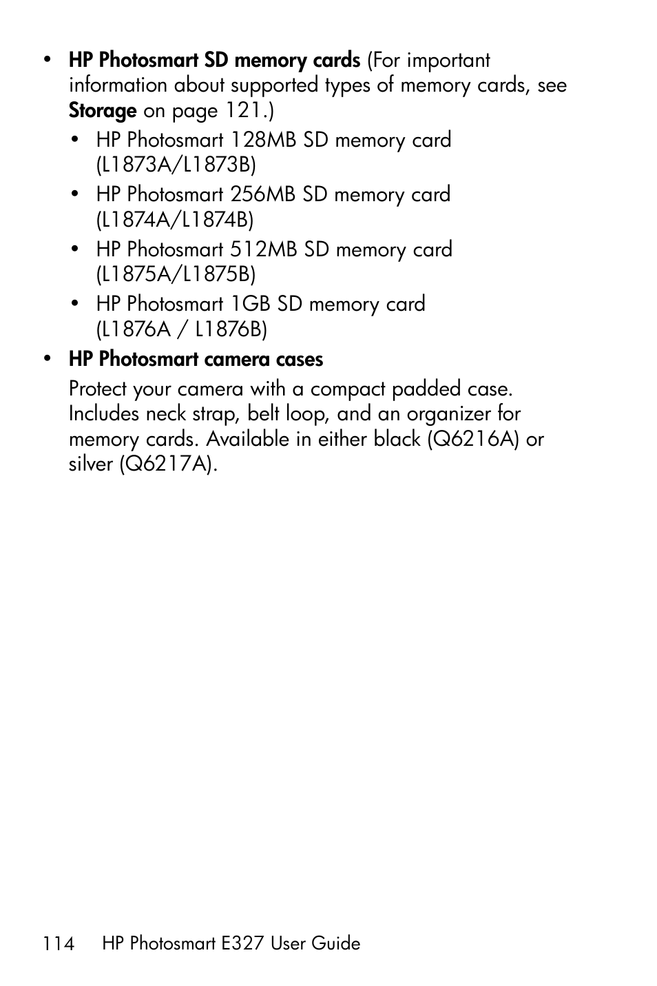 HP Photosmart E327 User Manual | Page 114 / 130