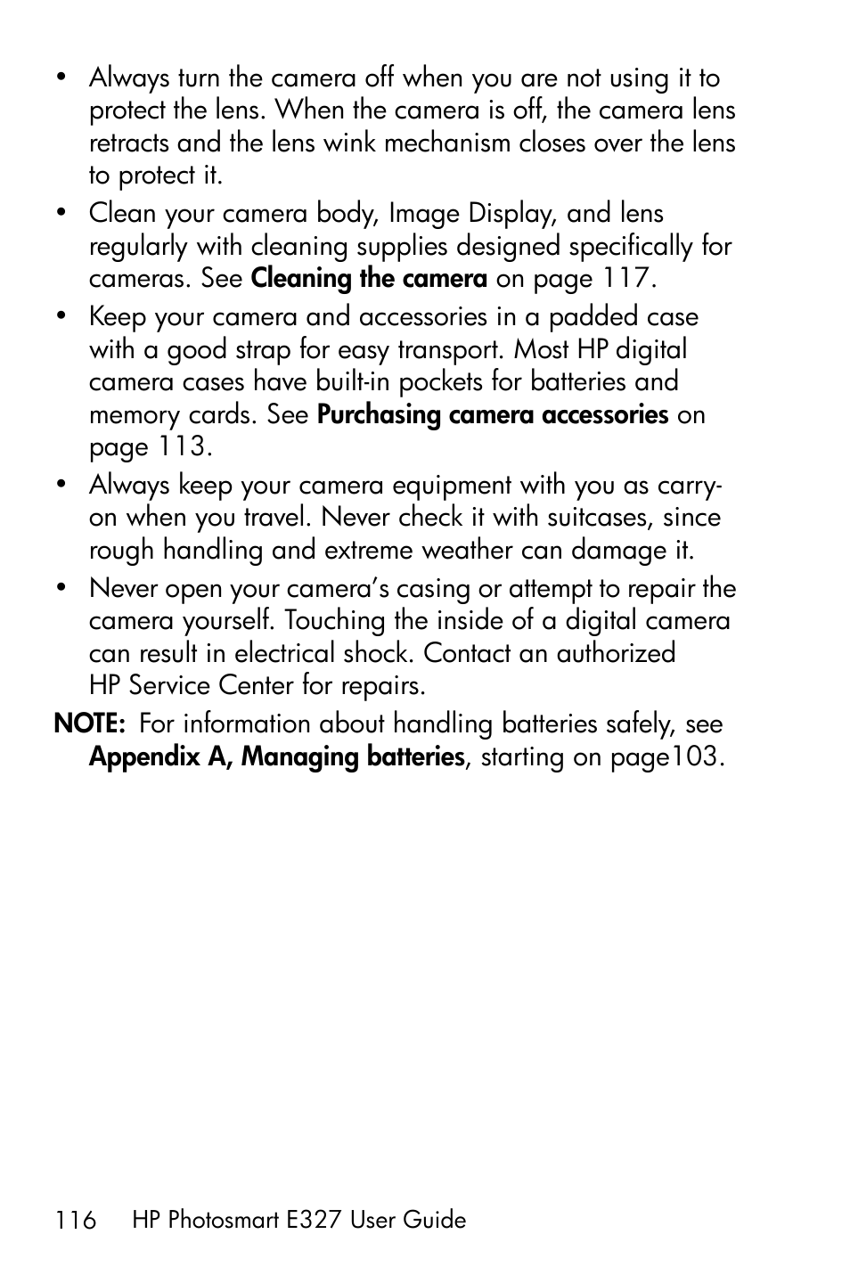 HP Photosmart E327 User Manual | Page 116 / 130