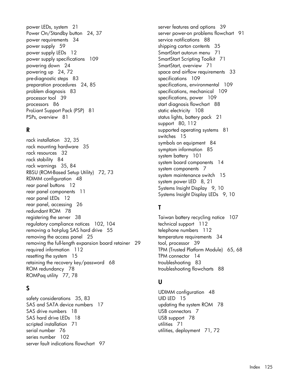 HP DL380 G7 User Manual | Page 125 / 126