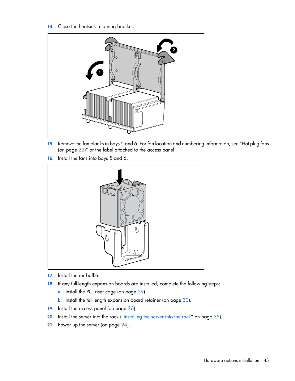 HP DL380 G7 User Manual | Page 45 / 126