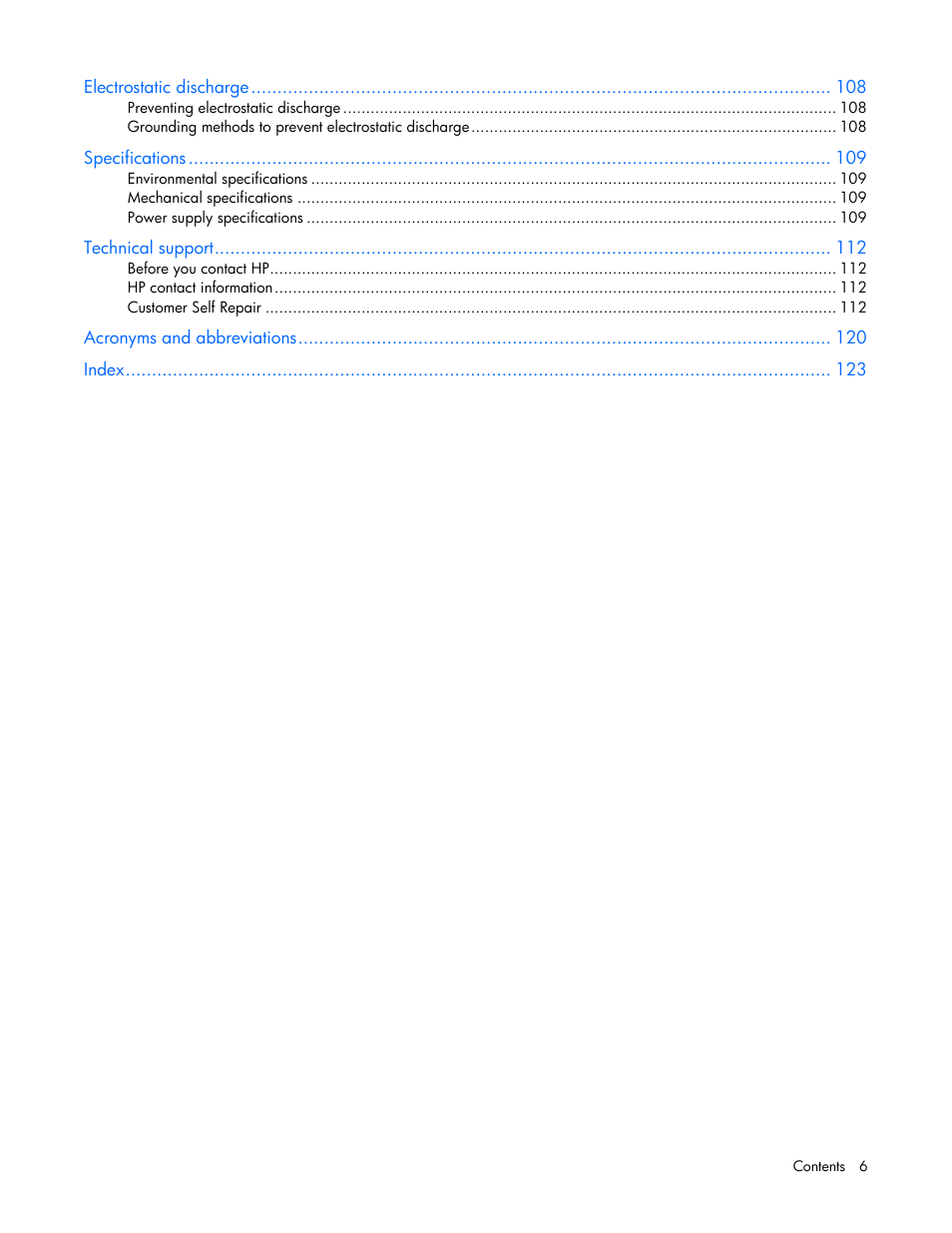 HP DL380 G7 User Manual | Page 6 / 126