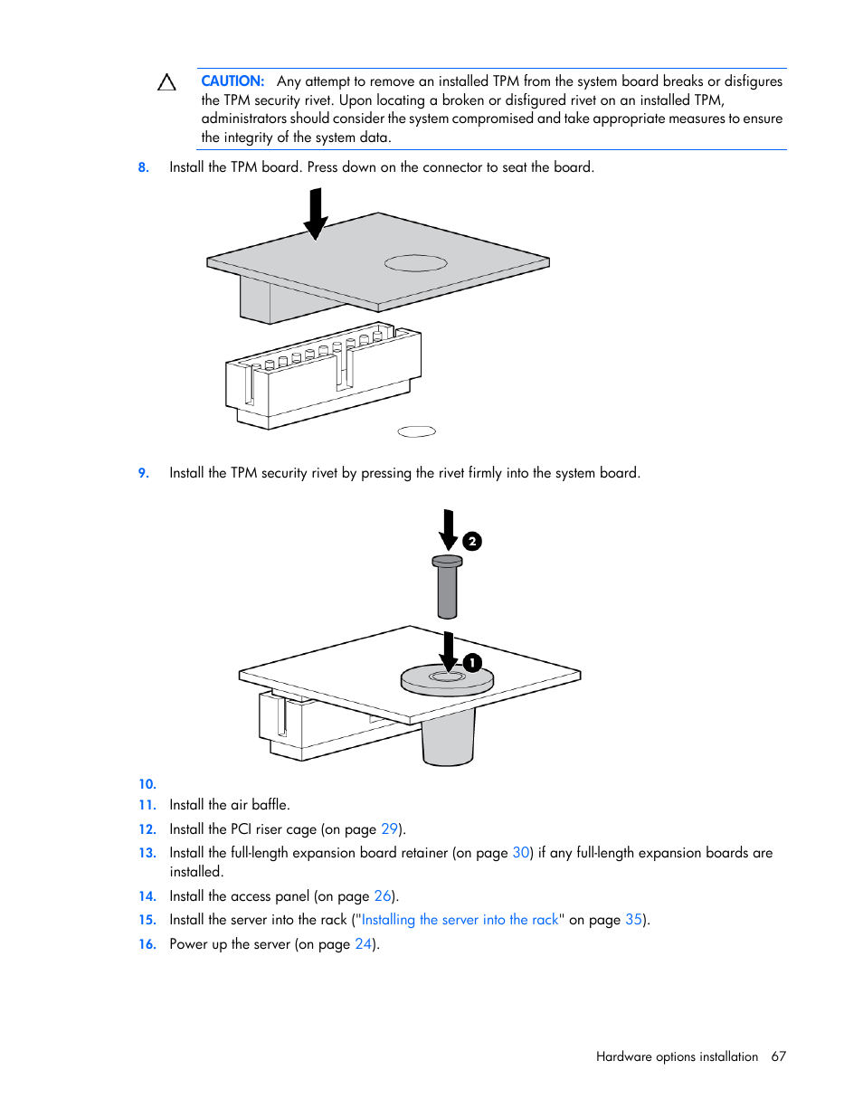 HP DL380 G7 User Manual | Page 67 / 126