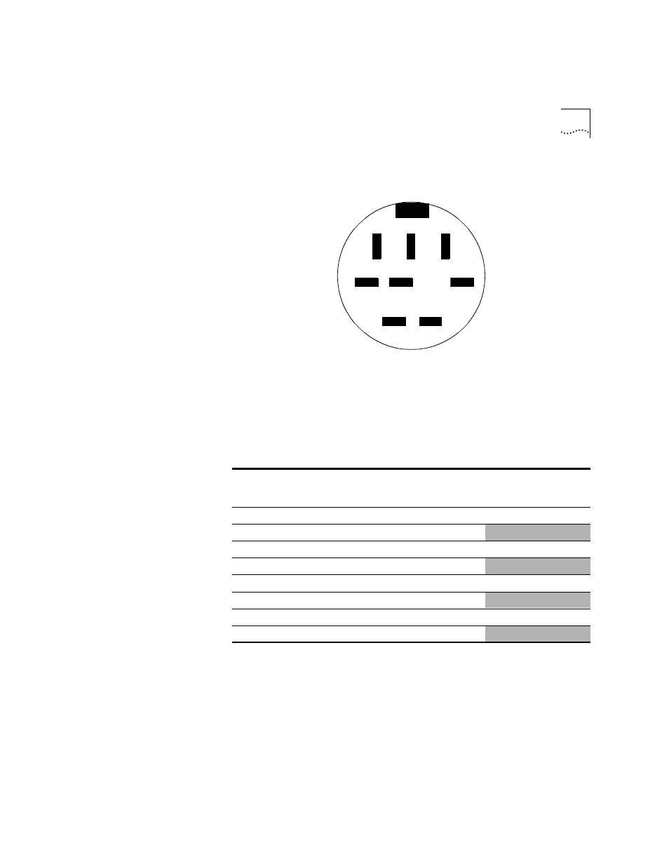 Mini-din to db-25 modem cable | HP 2103R-CSDI User Manual | Page 73 / 92