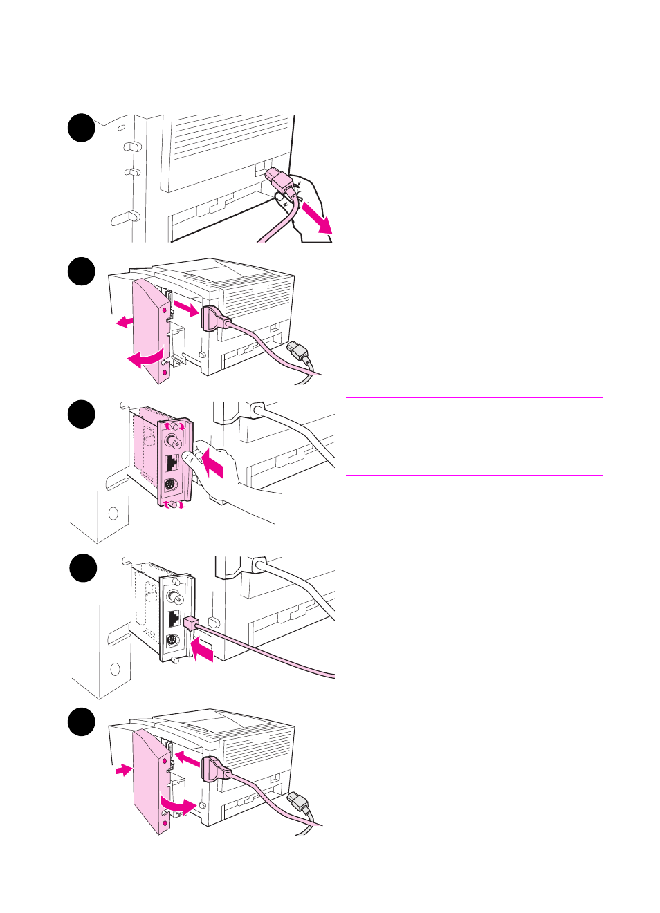 Installing an hpjetdirect eio card, Installing an hp jetdirect eio card | HP 2100 M  EN User Manual | Page 168 / 184