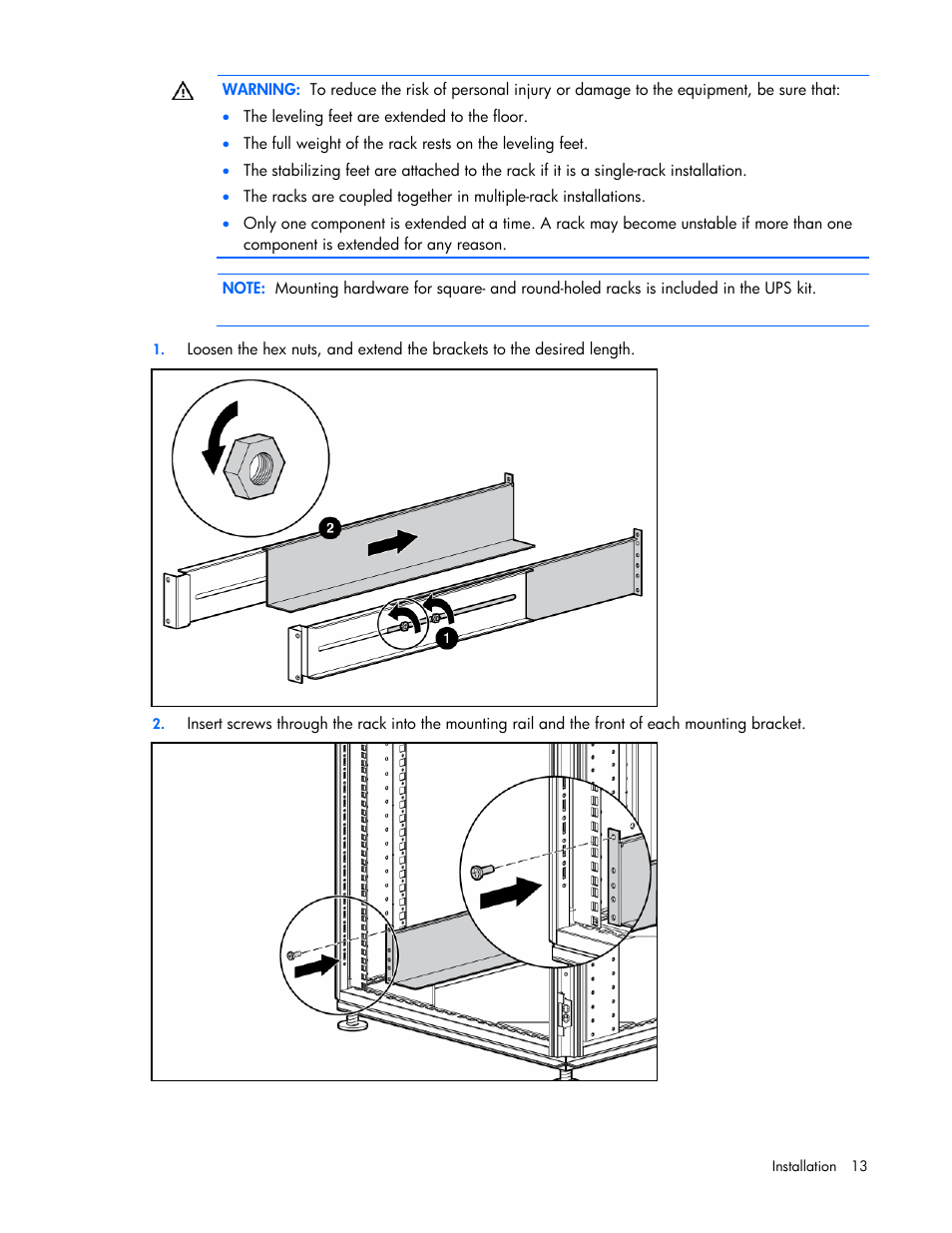 HP R5500 User Manual | Page 13 / 61