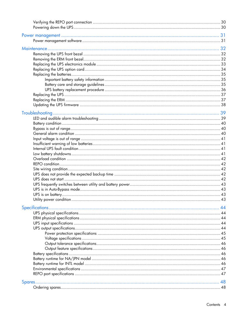 HP R5500 User Manual | Page 4 / 61