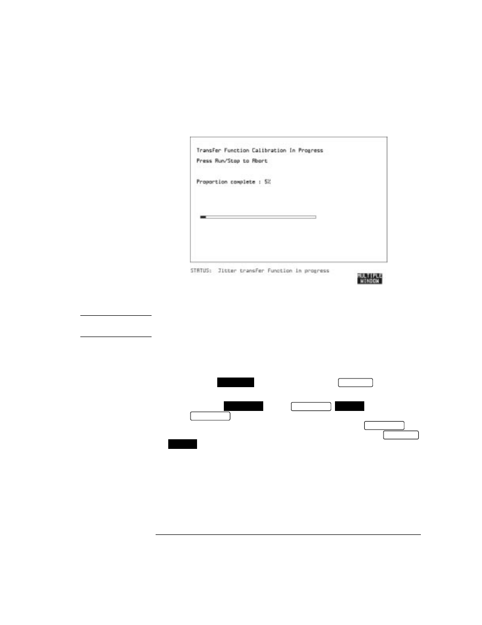 Start the jitter transfer measurement | HP OMNIBER 718 HP 37718A User Manual | Page 105 / 190