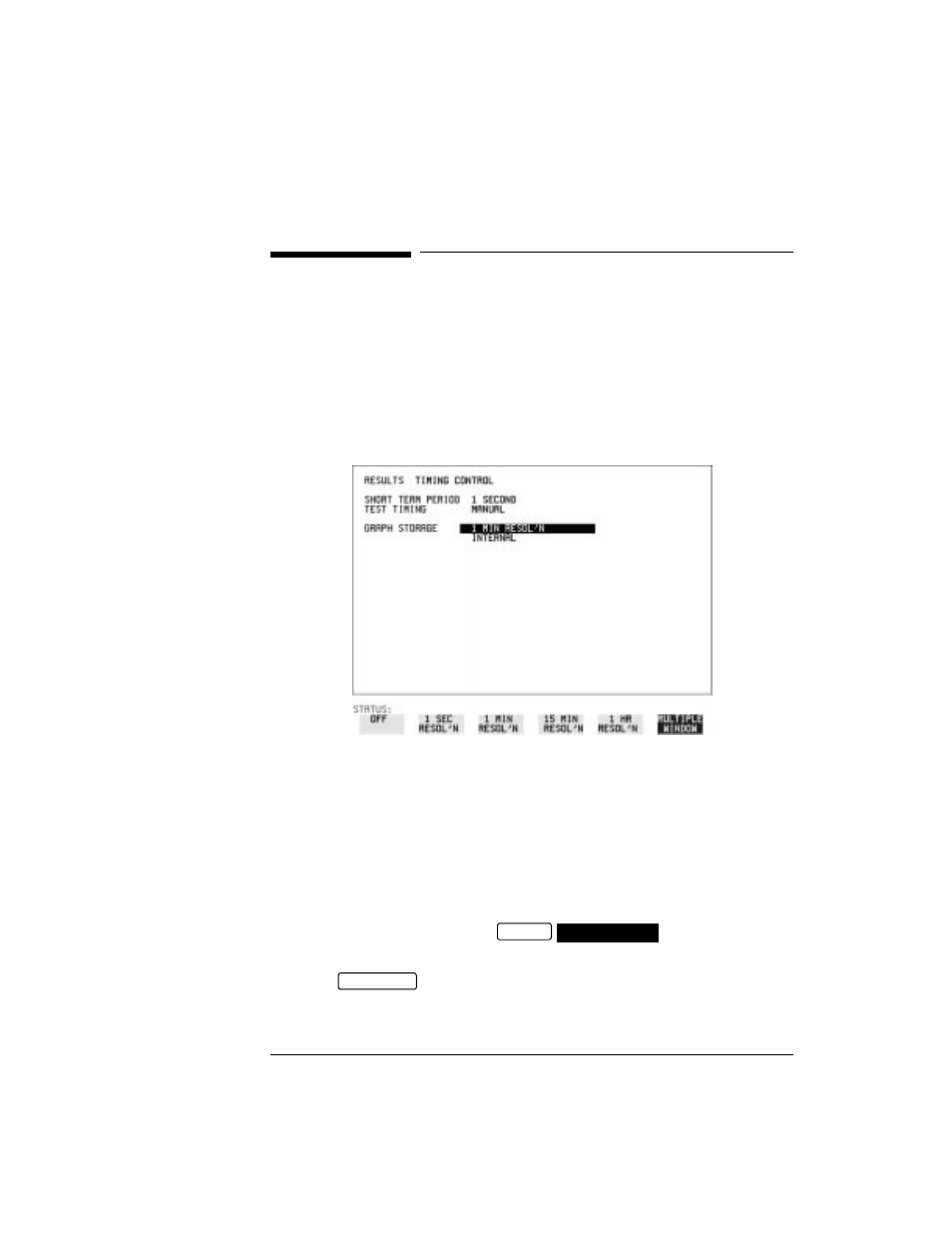 Saving graphics results to instrument store, Saving graphics results to instrument store 98 | HP OMNIBER 718 HP 37718A User Manual | Page 108 / 190