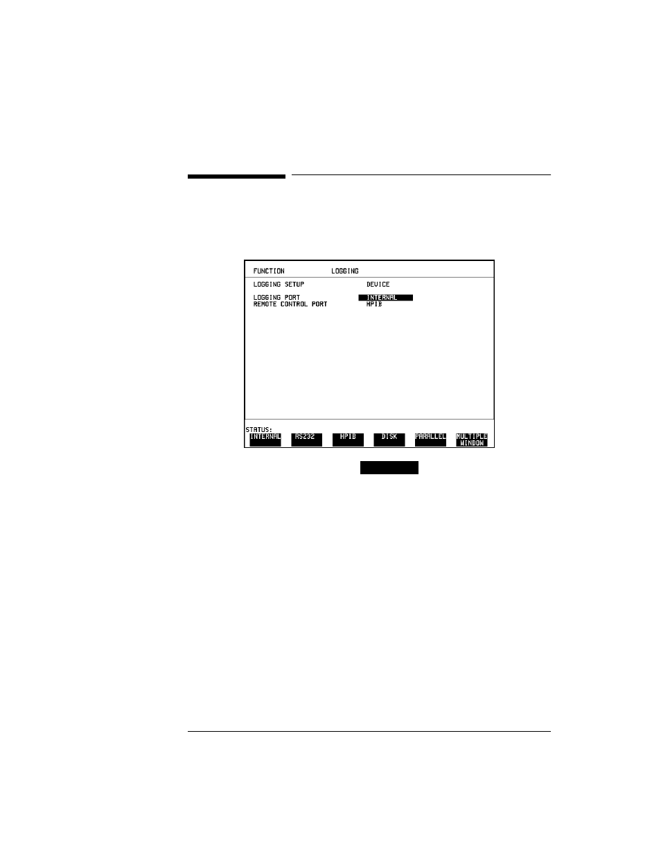 Logging results to internal printer, Logging results to internal printer 118 | HP OMNIBER 718 HP 37718A User Manual | Page 128 / 190