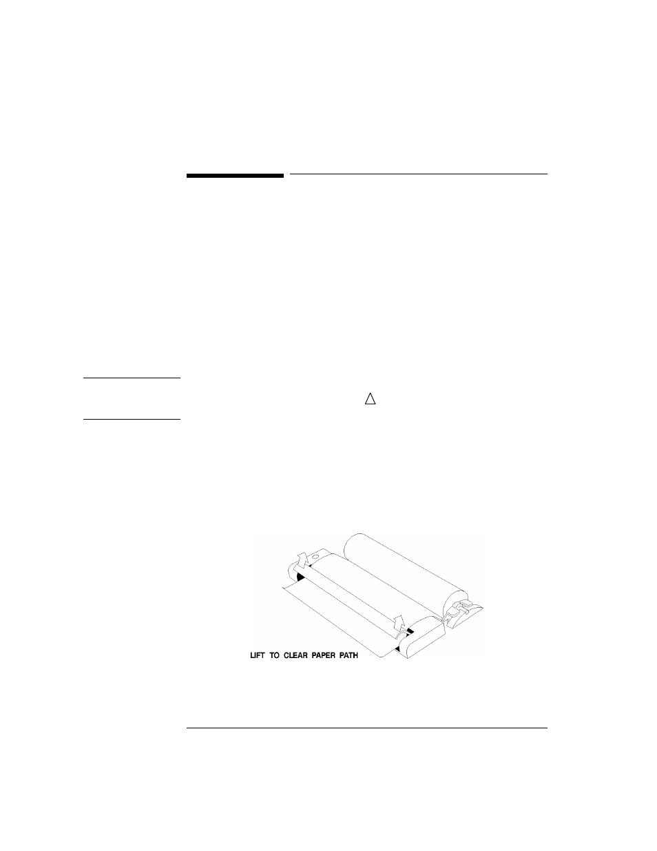 Changing internal printer paper, Changing internal printer paper 122 | HP OMNIBER 718 HP 37718A User Manual | Page 132 / 190