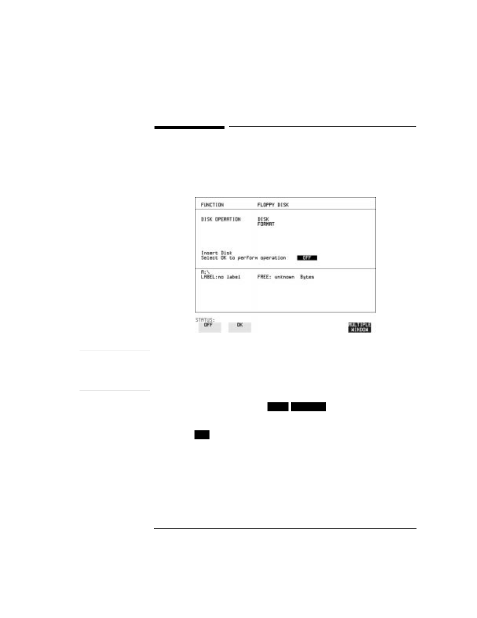 Formatting a disk, Formatting a disk 131 | HP OMNIBER 718 HP 37718A User Manual | Page 141 / 190