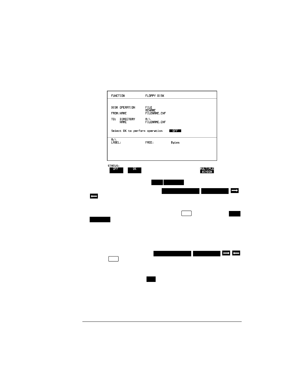 Renaming a file on disk | HP OMNIBER 718 HP 37718A User Manual | Page 146 / 190
