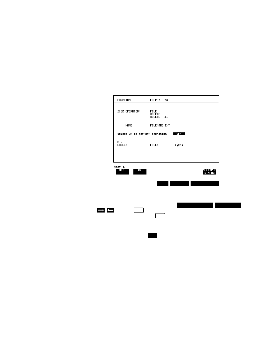 Deleting a file on disk | HP OMNIBER 718 HP 37718A User Manual | Page 147 / 190