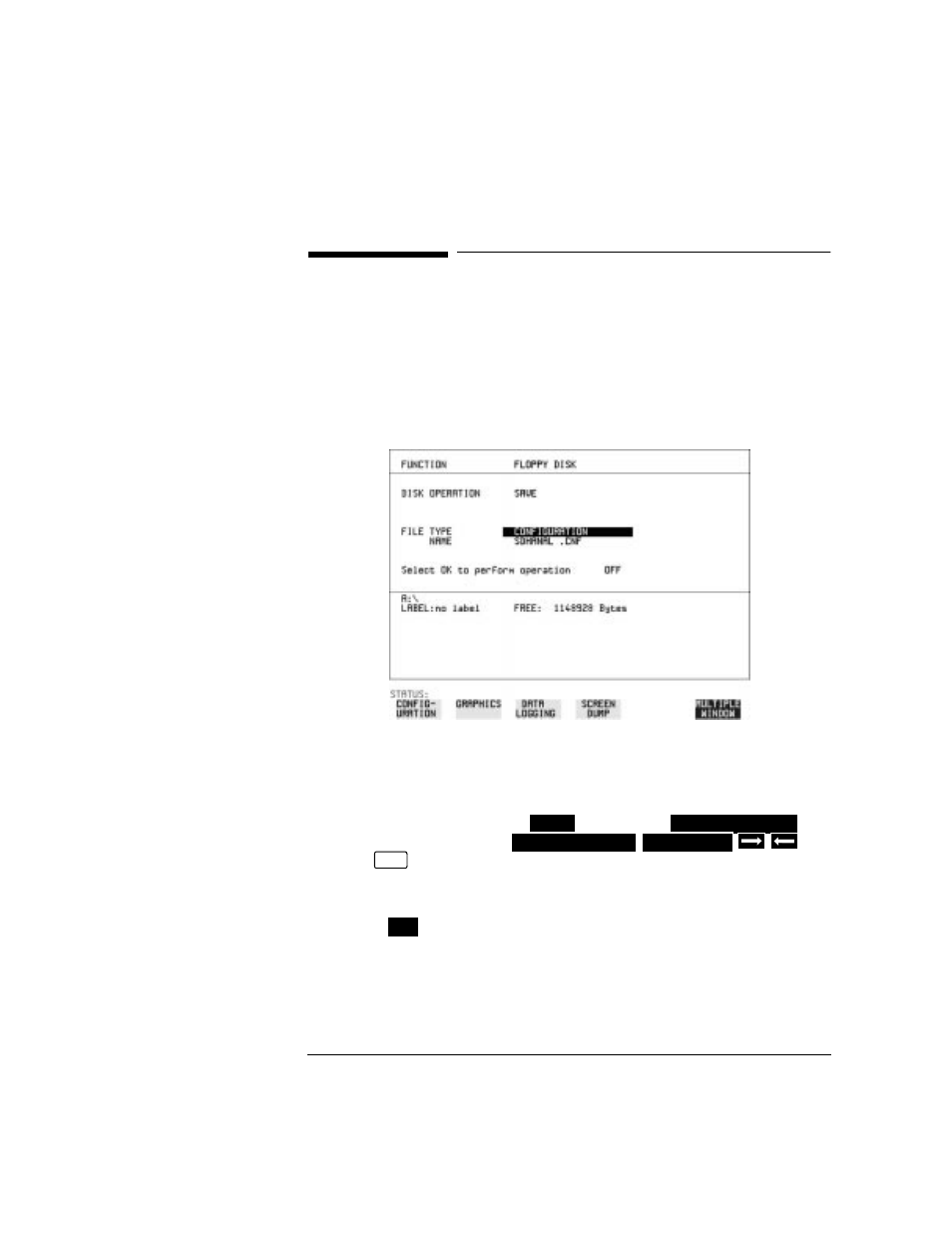 Saving configurations to disk, Saving configurations to disk 143 | HP OMNIBER 718 HP 37718A User Manual | Page 153 / 190