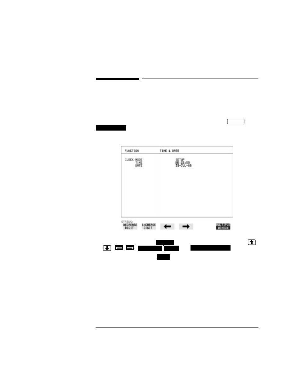 Setting time & date, Setting time & date 155 | HP OMNIBER 718 HP 37718A User Manual | Page 165 / 190