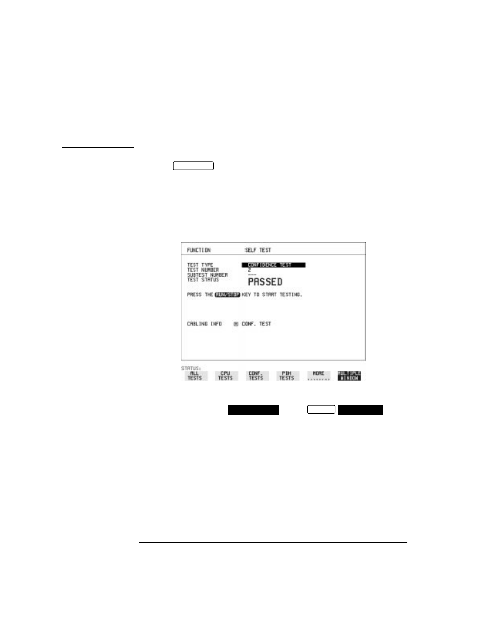 Run confidence tests | HP OMNIBER 718 HP 37718A User Manual | Page 174 / 190