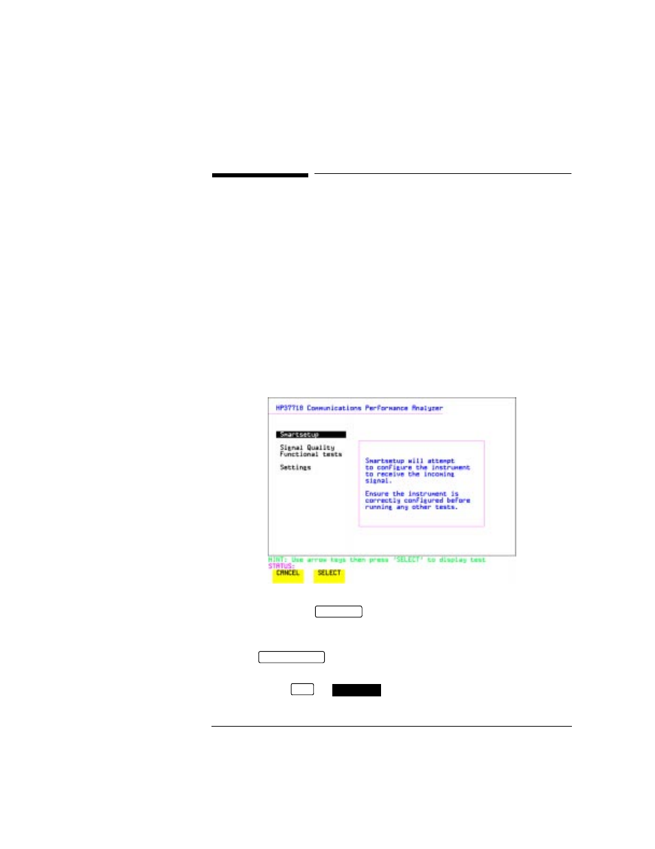 Using smart test, Using smart test 13 | HP OMNIBER 718 HP 37718A User Manual | Page 23 / 190