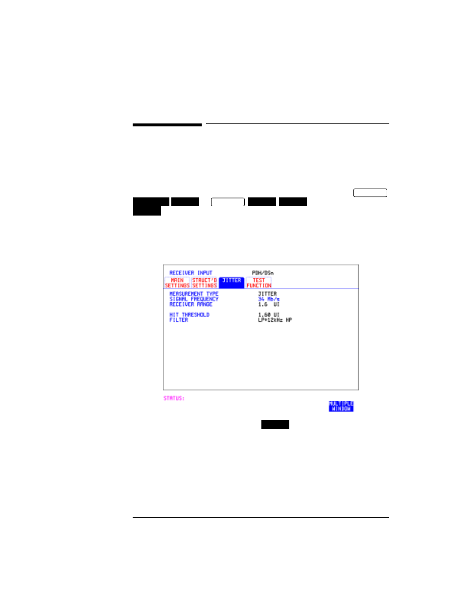 Setting jitter receive interface, Setting jitter receive interface 18 | HP OMNIBER 718 HP 37718A User Manual | Page 28 / 190