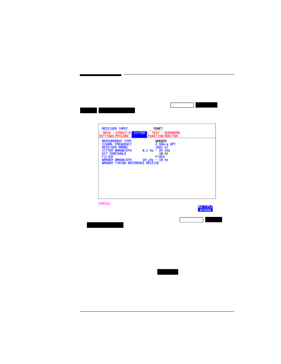 Setting wander receive interface, Setting wander receive interface 20 | HP OMNIBER 718 HP 37718A User Manual | Page 30 / 190