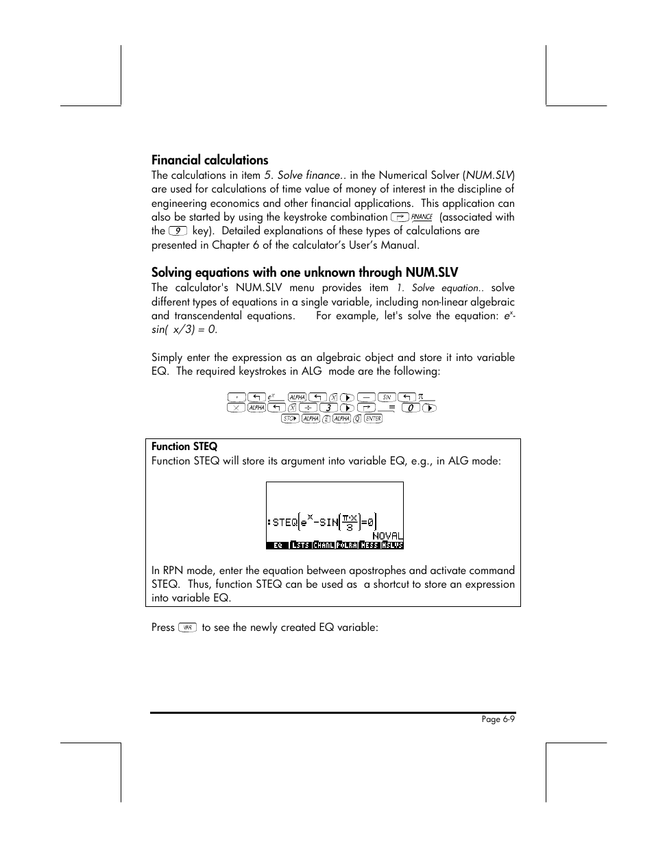 HP 49g+ User Manual | Page 100 / 176