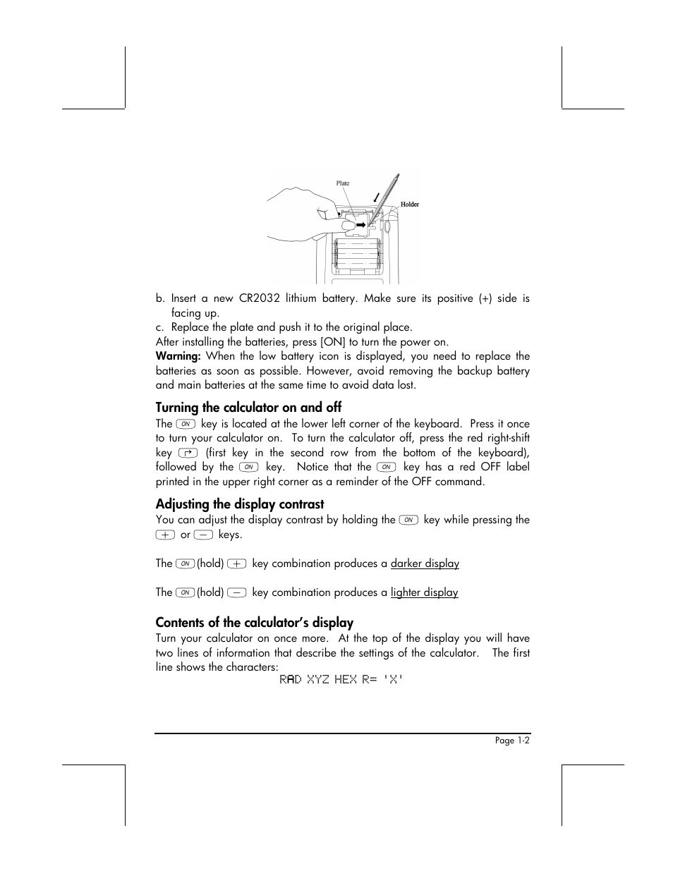 HP 49g+ User Manual | Page 14 / 176