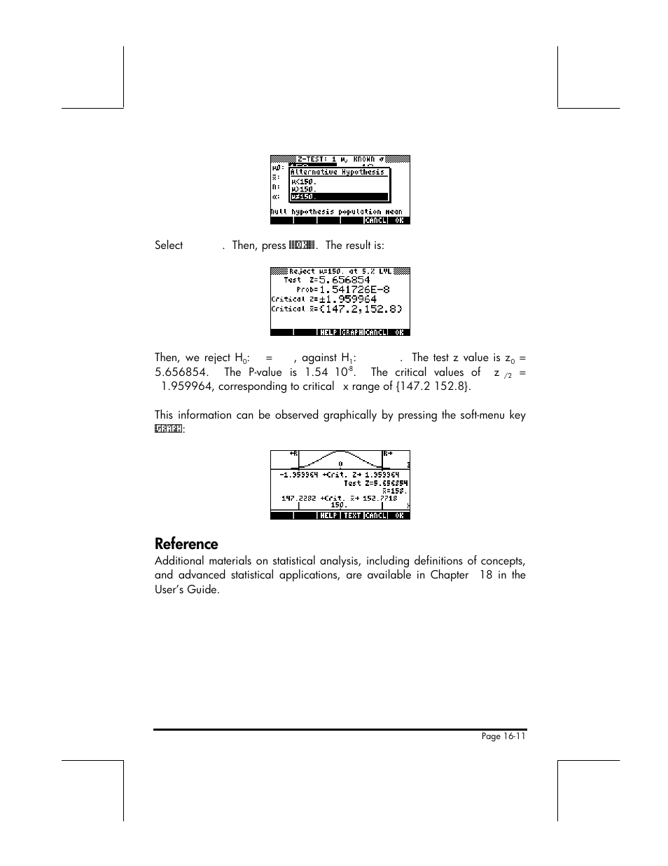 Reference | HP 49g+ User Manual | Page 168 / 176