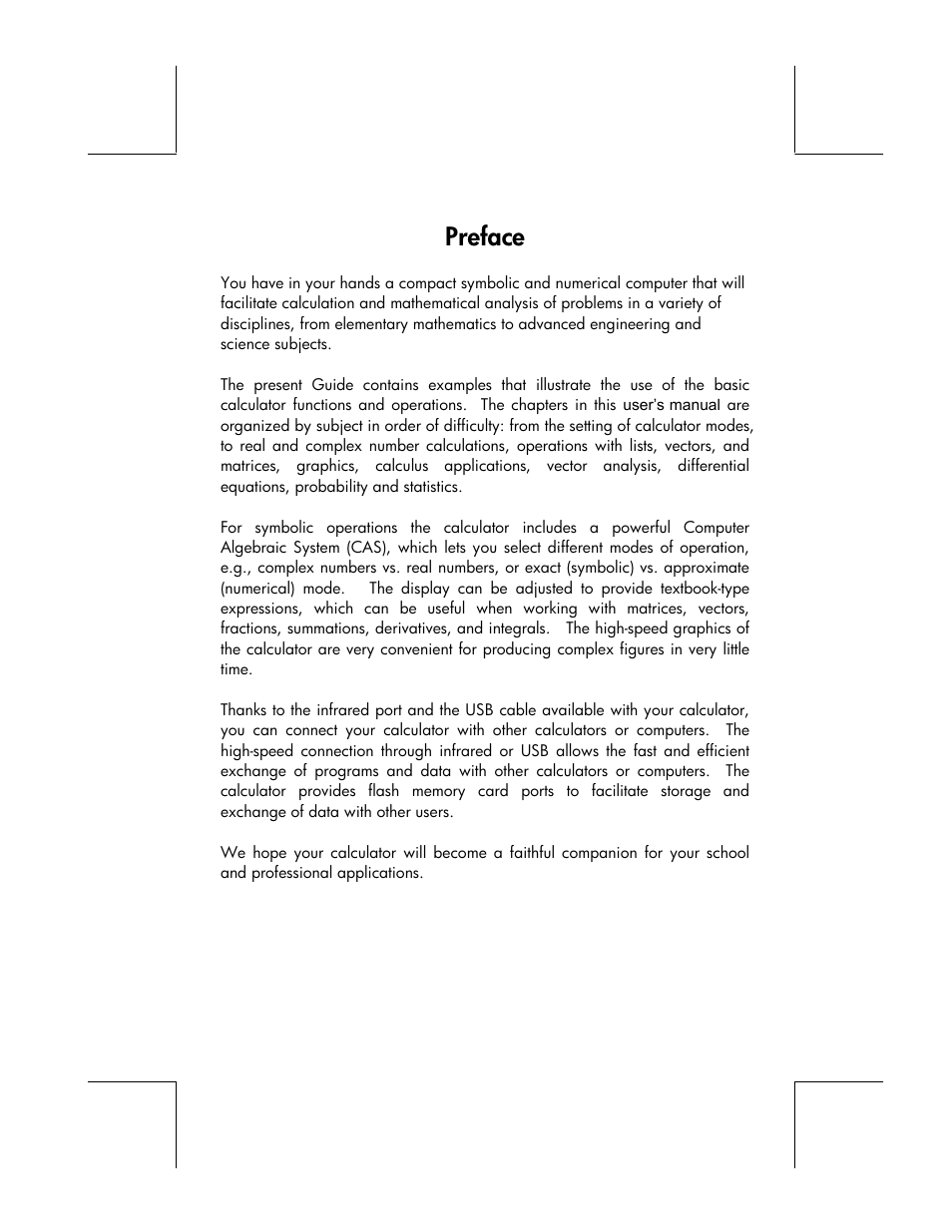 Preface | HP 49g+ User Manual | Page 3 / 176