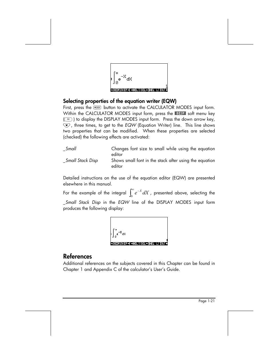 References | HP 49g+ User Manual | Page 33 / 176