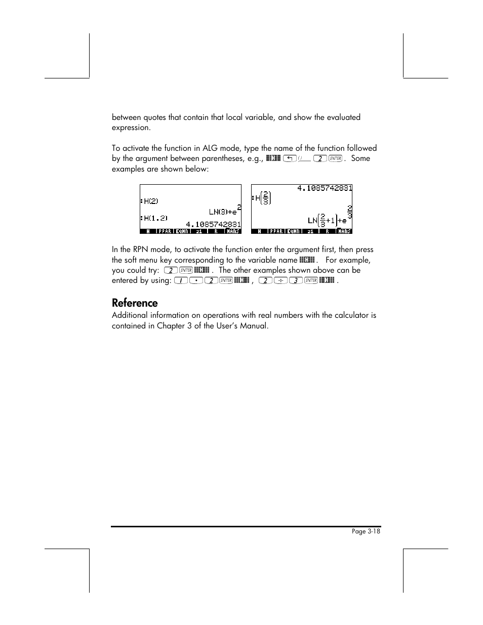 Reference | HP 49g+ User Manual | Page 71 / 176