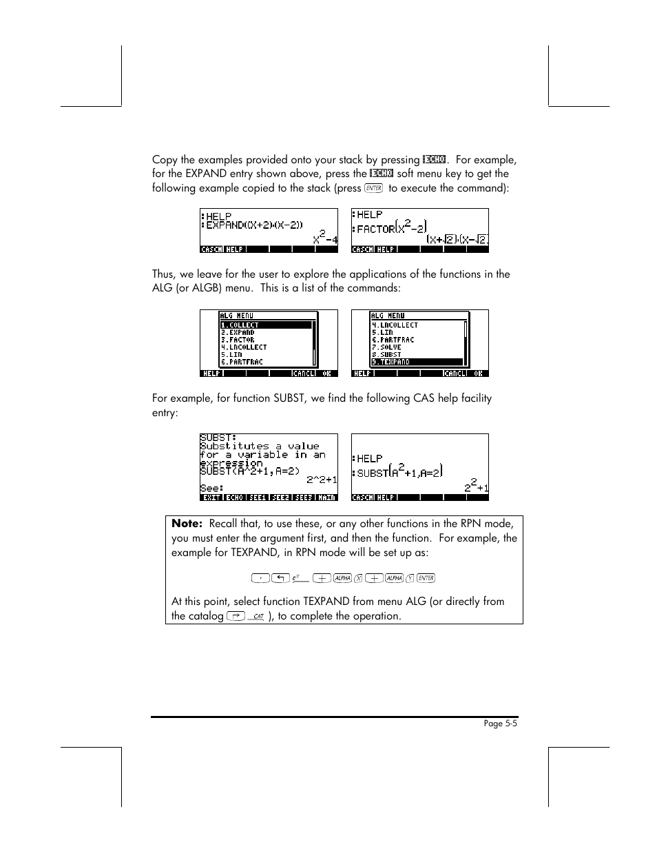 HP 49g+ User Manual | Page 83 / 176