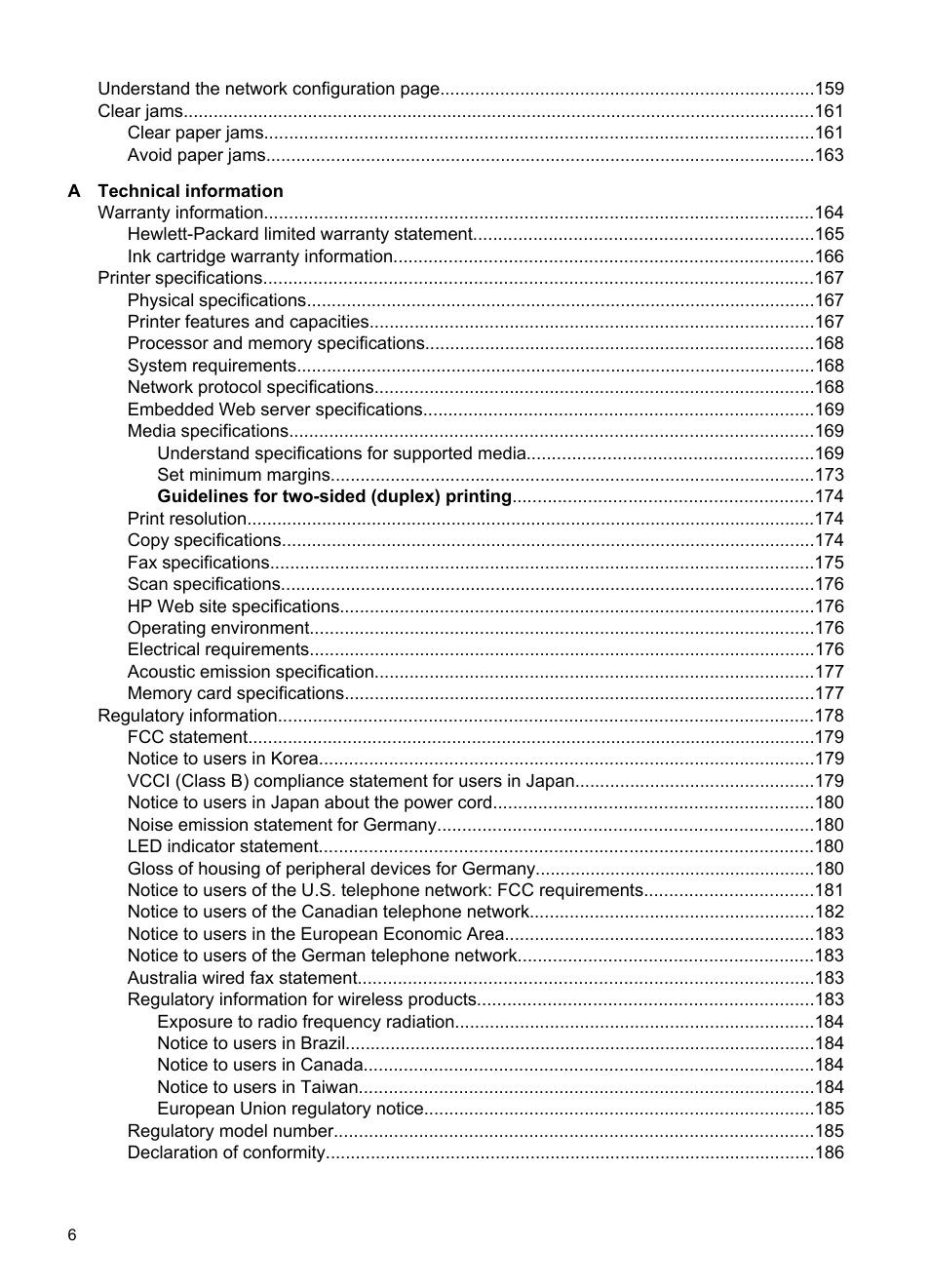 HP Officejet 6500A Plus User Manual | Page 10 / 250