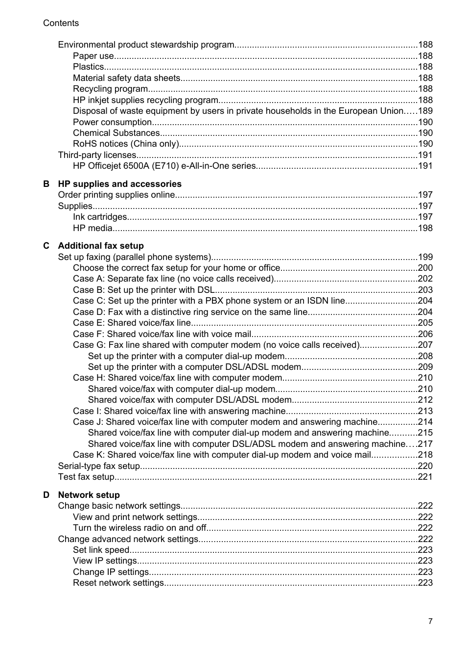 HP Officejet 6500A Plus User Manual | Page 11 / 250