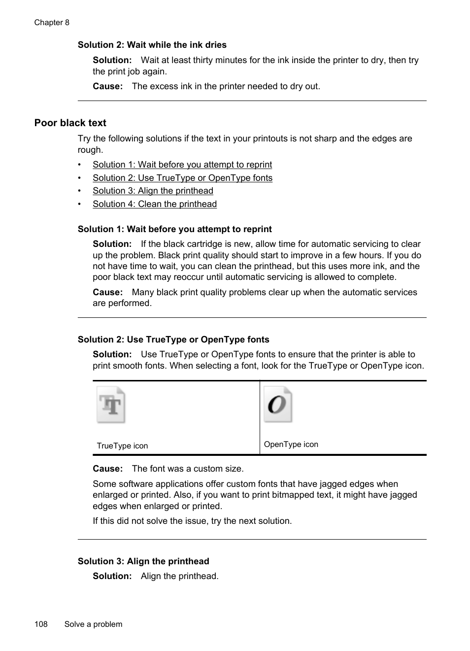 Poor black text | HP Officejet 6500A Plus User Manual | Page 112 / 250
