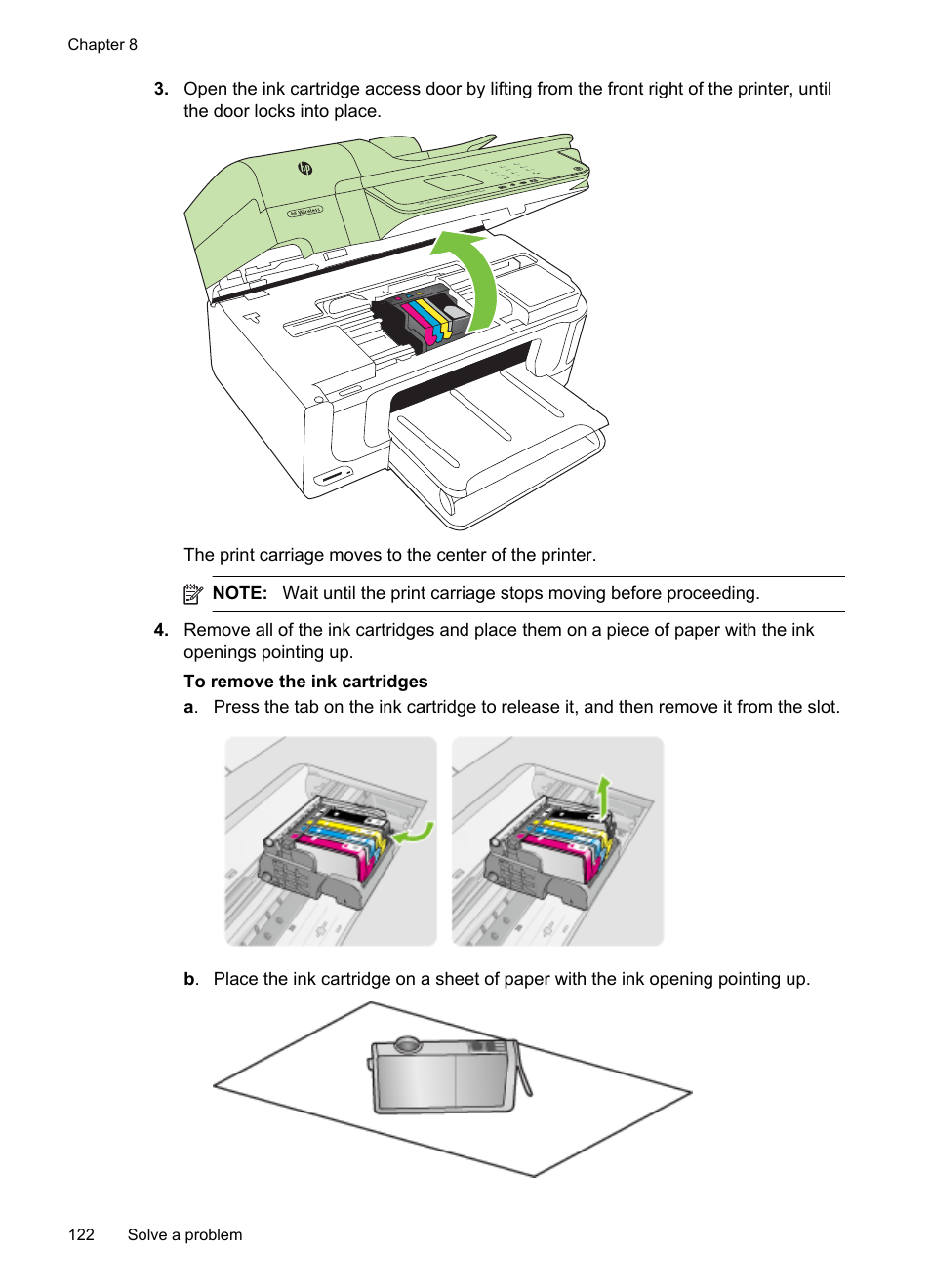Chapter 8 122 solve a problem | HP Officejet 6500A Plus User Manual | Page 126 / 250