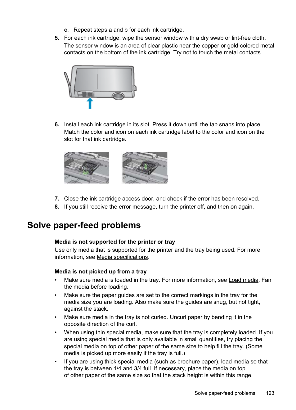 Solve paper-feed problems | HP Officejet 6500A Plus User Manual | Page 127 / 250