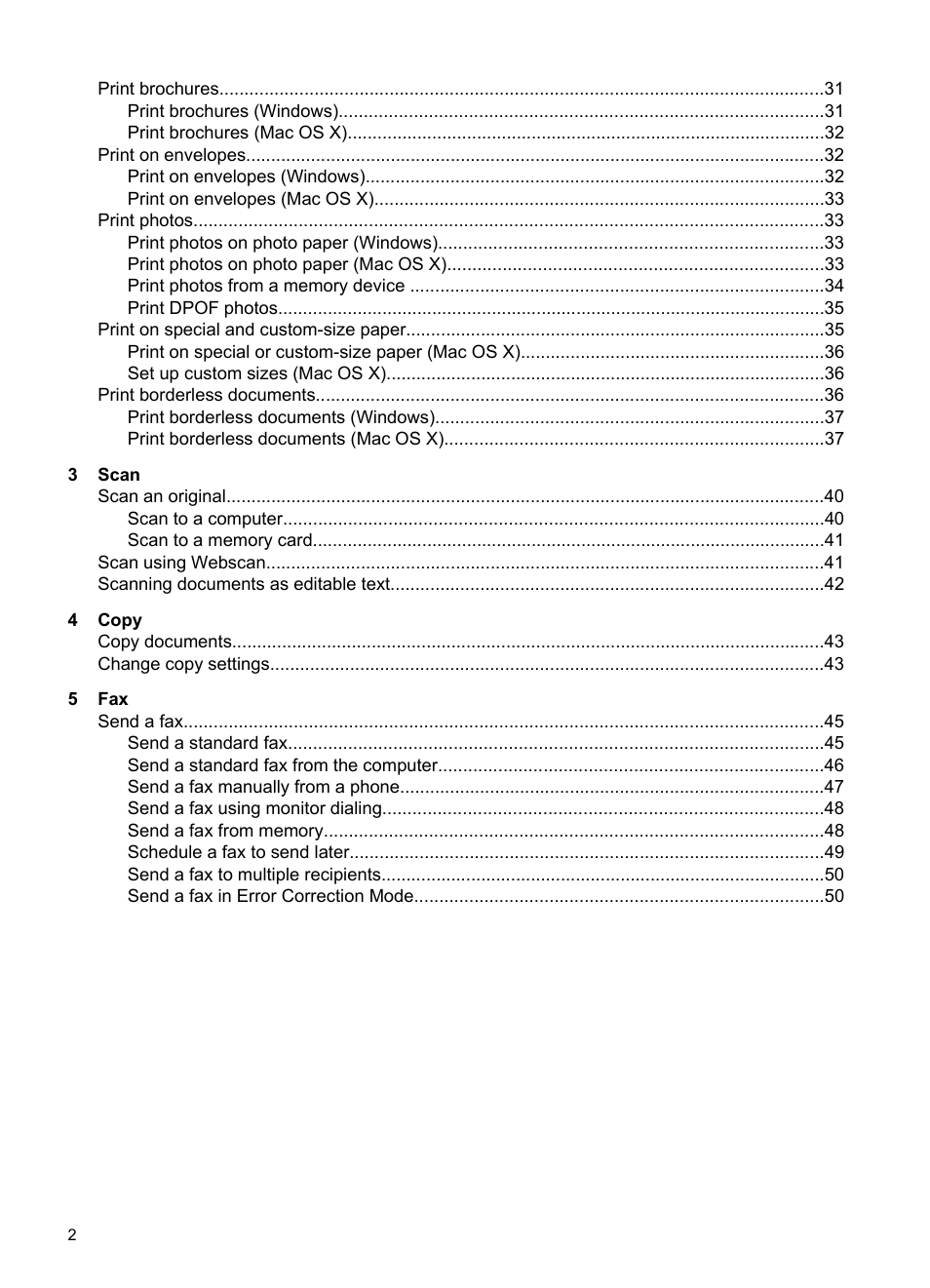 HP Officejet 6500A Plus User Manual | Page 6 / 250