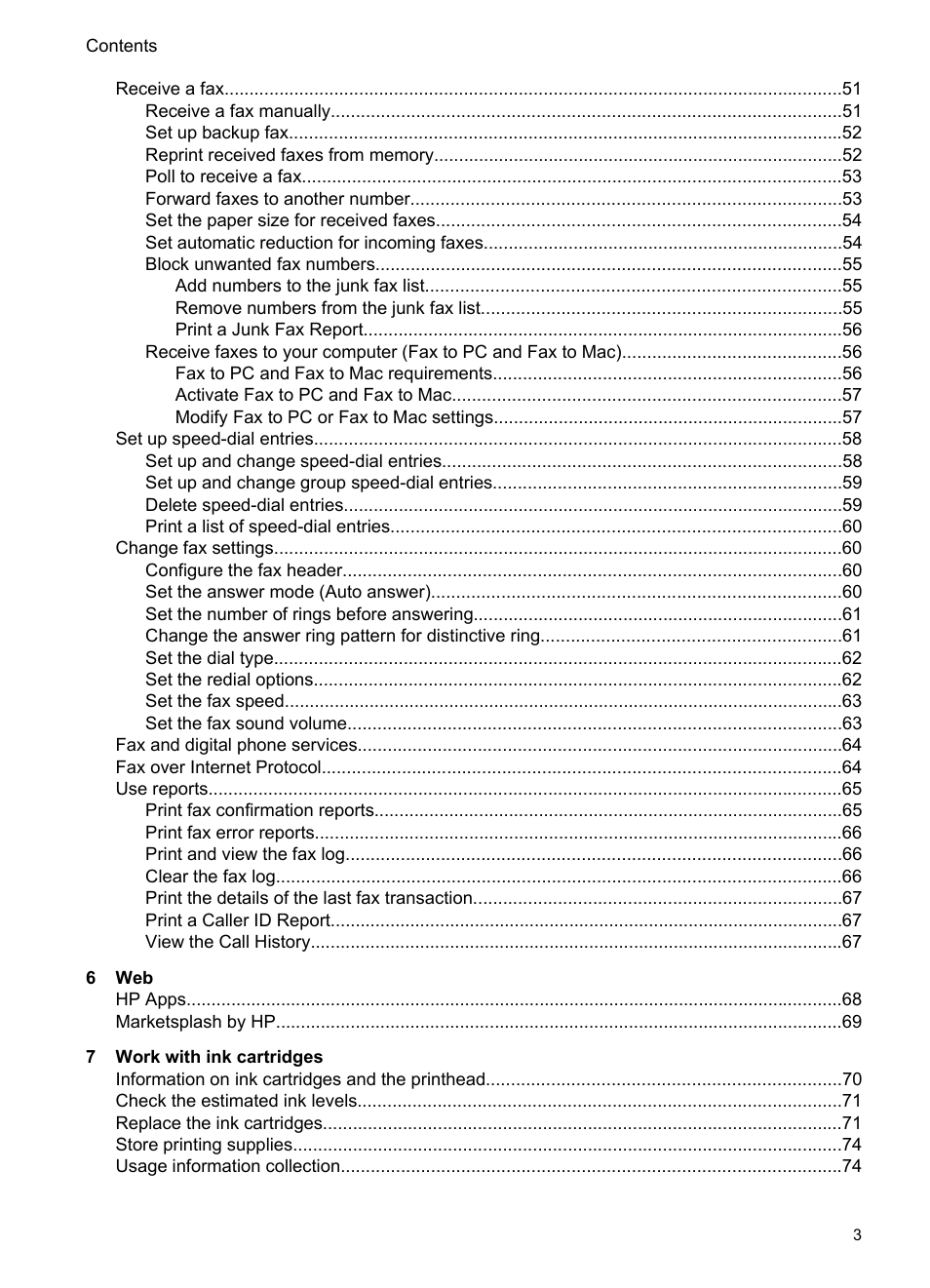 HP Officejet 6500A Plus User Manual | Page 7 / 250