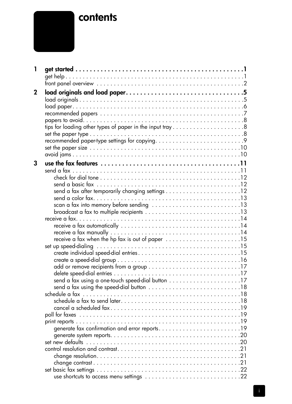 HP 1230 SERIES User Manual | Page 3 / 88