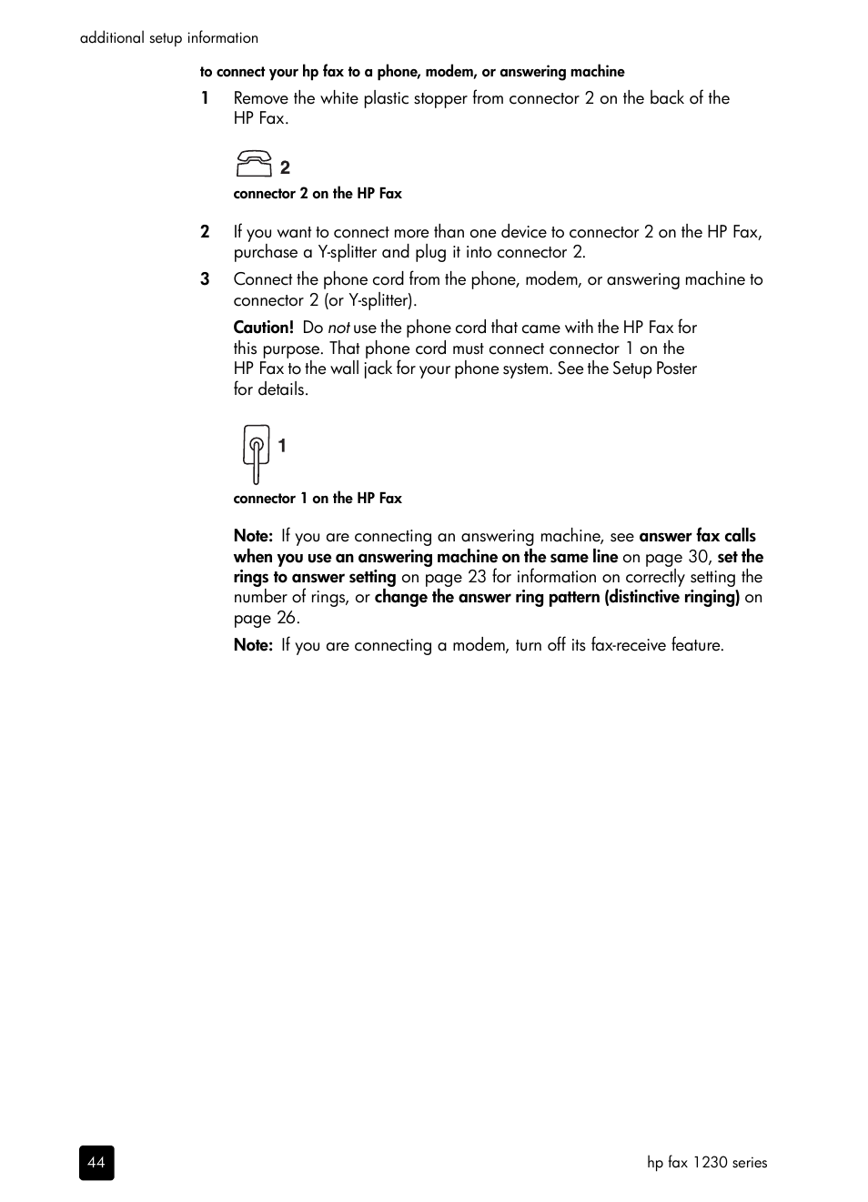 HP 1230 SERIES User Manual | Page 50 / 88