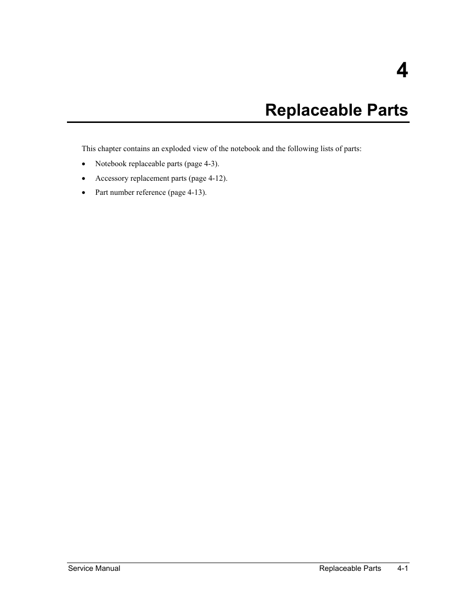 Replaceable parts, Replaceable parts -1 | HP Pavilion ze5300 User Manual | Page 164 / 188