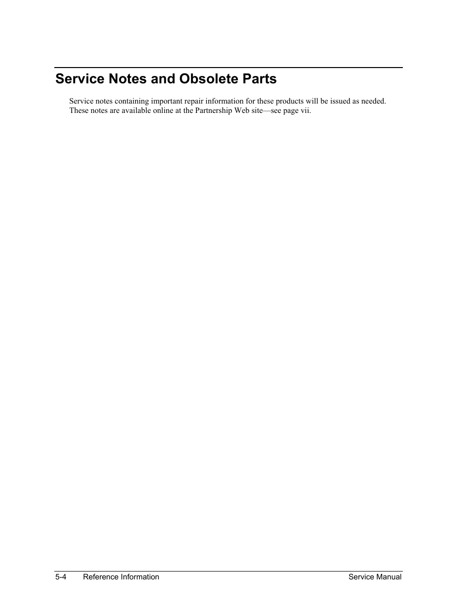 Service notes and obsolete parts, Service notes and obsolete parts -4 | HP Pavilion ze5300 User Manual | Page 188 / 188