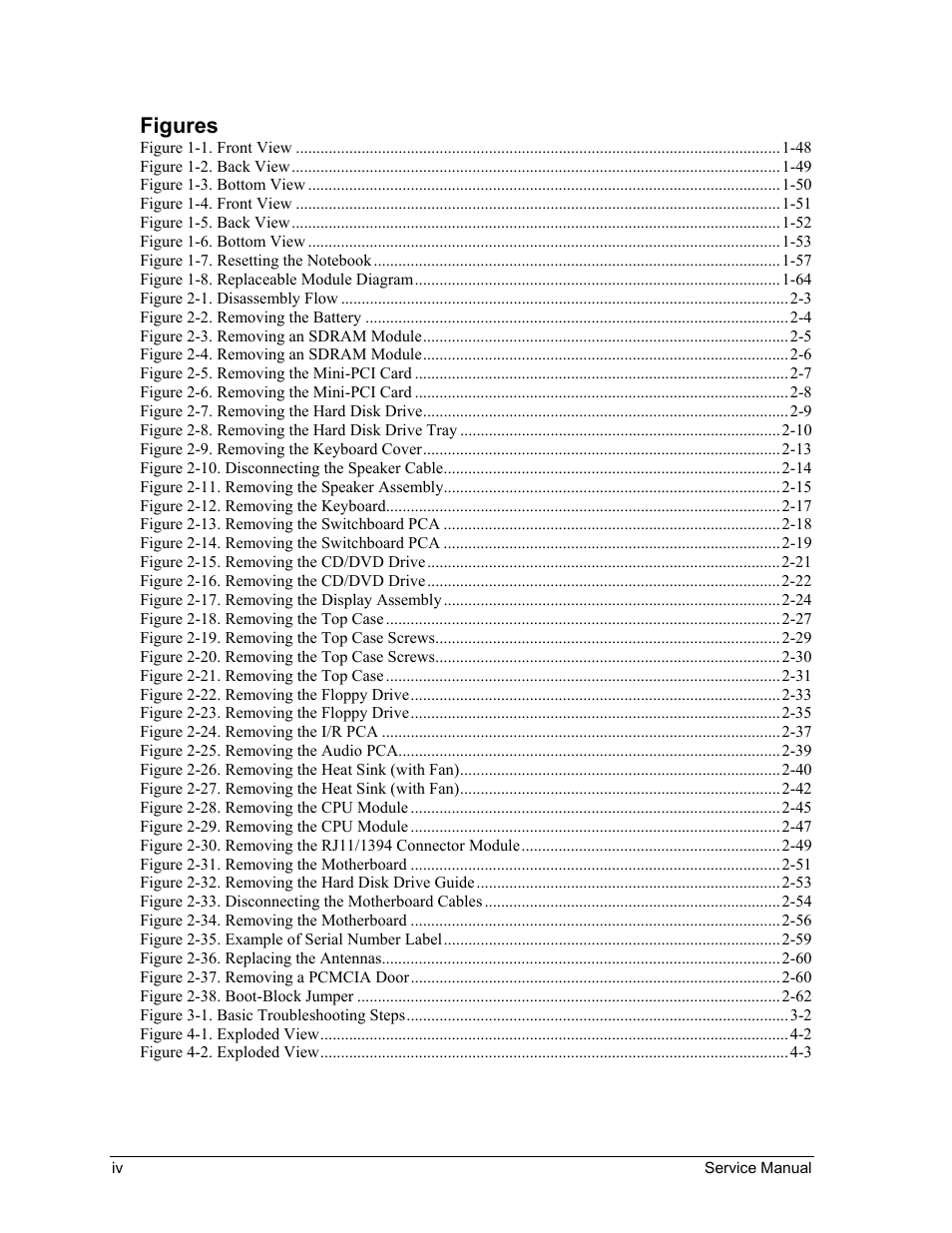 Figures | HP Pavilion ze5300 User Manual | Page 4 / 188