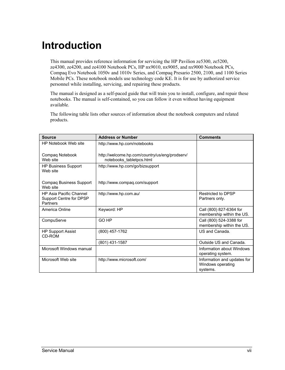 Introduction | HP Pavilion ze5300 User Manual | Page 6 / 188