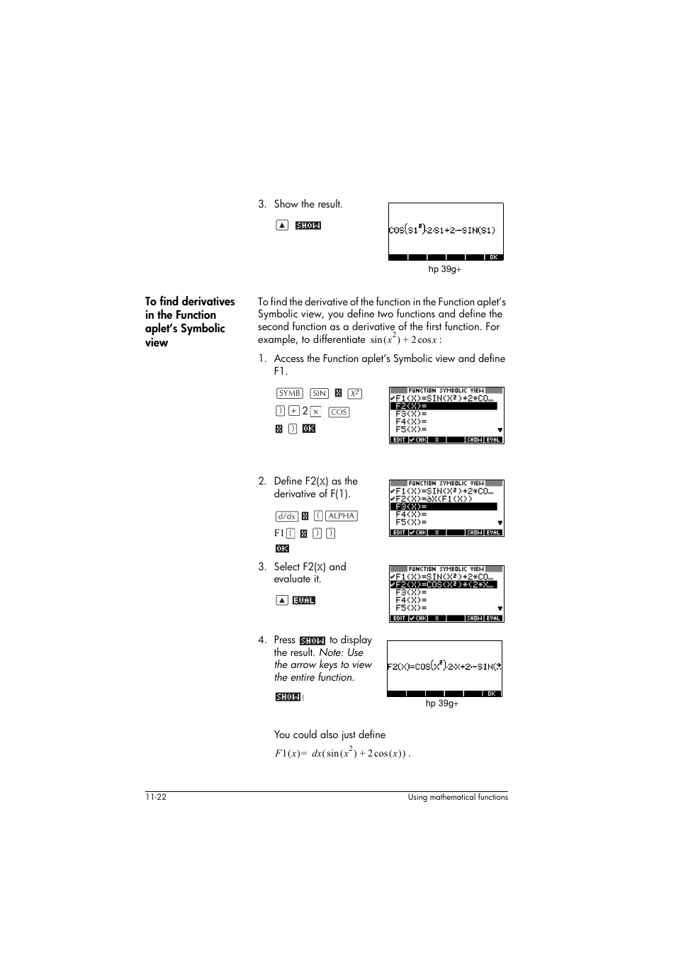 HP 39g+ User Manual | Page 166 / 294